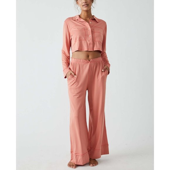Free People Other - 🎉LAST CHANCE🎉 FREE PEOPLE Essential Pajama Set / Lipgloss